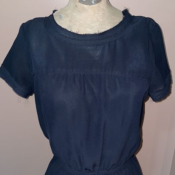 ✨Converse One Star Black Ruffle Chiffon dress - Picture 3 of 8